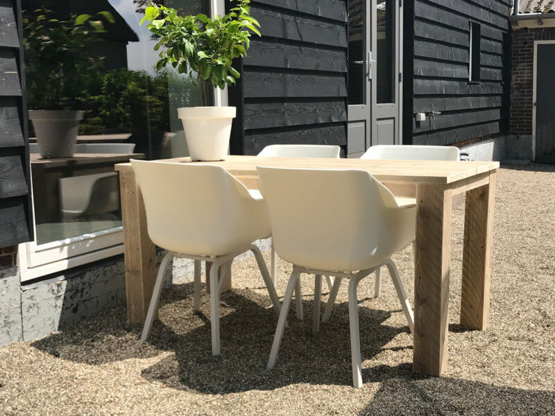 TAFEL 160X80X77 + 4 STOELEN